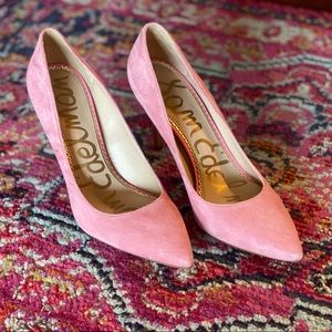 Sam Edelman Hazel heels in true pink suede
